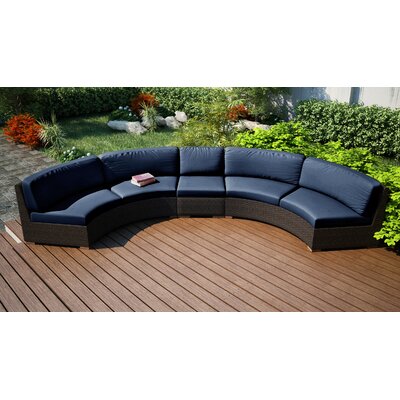 curved sectional patio outdoor cushions extended hodge